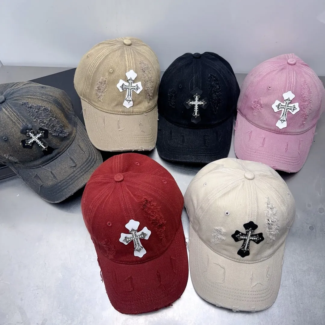 Crow Heart Washed Distressed Baseball Cap
